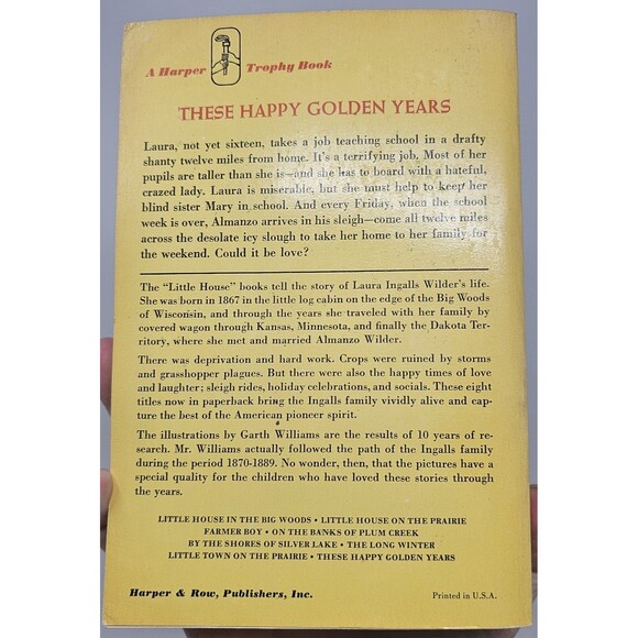 Vintage Lot (7) "Little House On The Prairie" Laura Ingalls Wilder Books (1971) - Picture 6 of 16